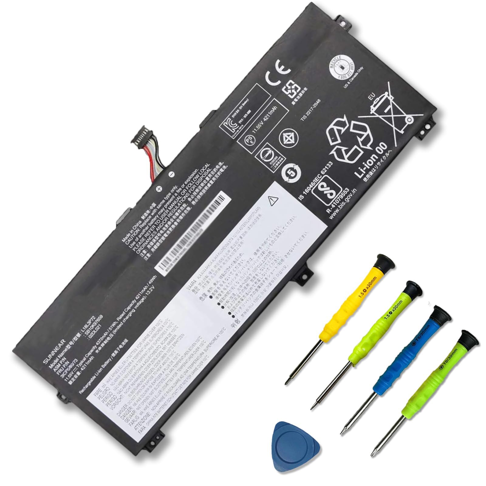 Amazon.com: SUNNEAR L18L3P72 Laptop Battery Replacement with